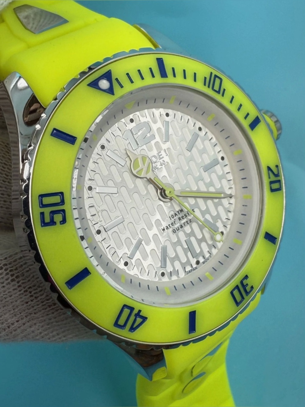 Kyboe Giant Mariner 10atm Neon Quartz Watch $270 Unisex